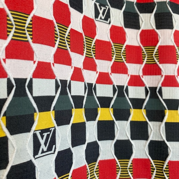 Louis Vuitton Virgil Abloh Shirt Amen Break LV Logo Button Up Mens Size XL Red - Picture 8 of 15